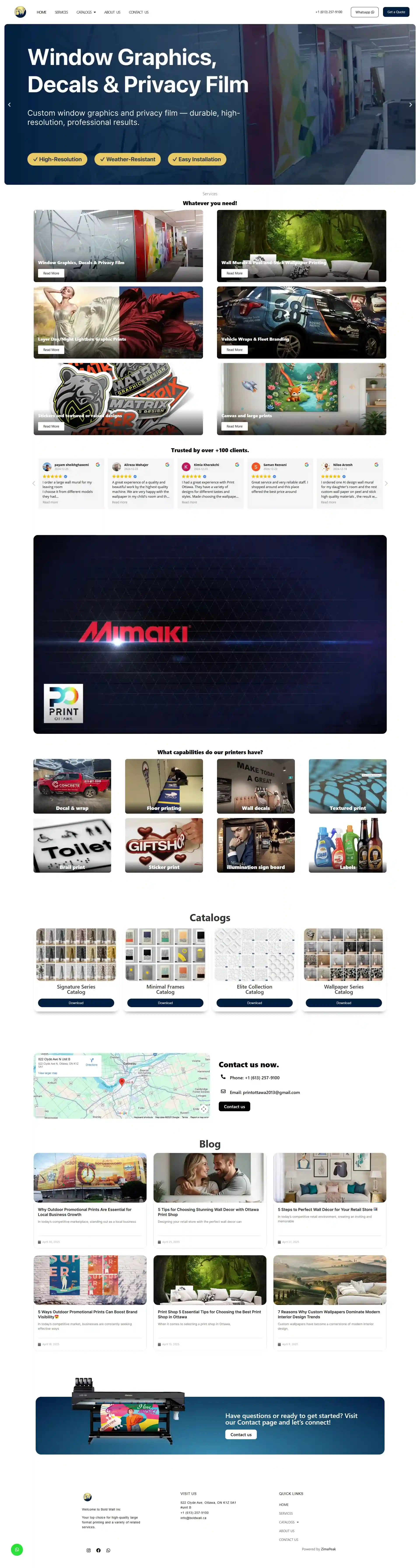 Website built for BoldWall