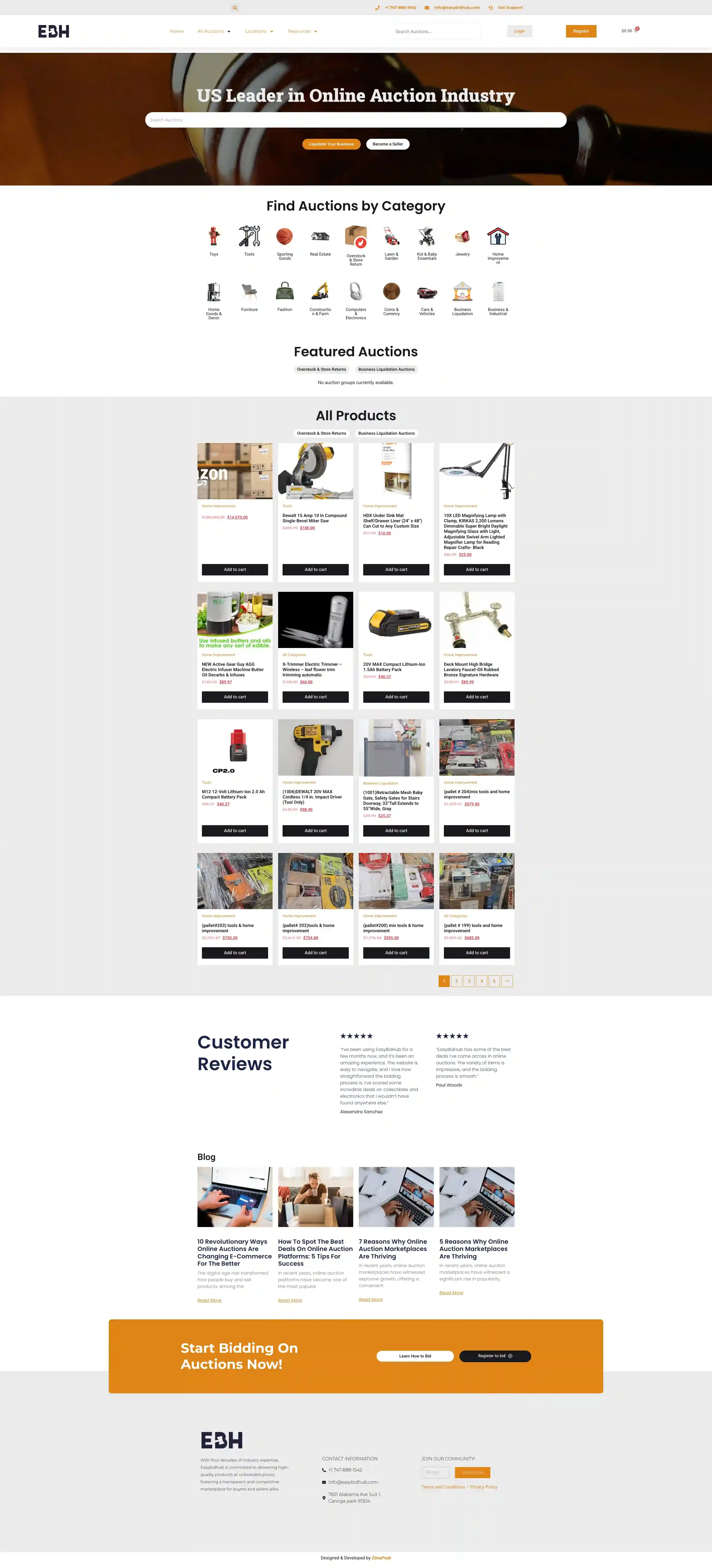 Website built for easybidhub.com