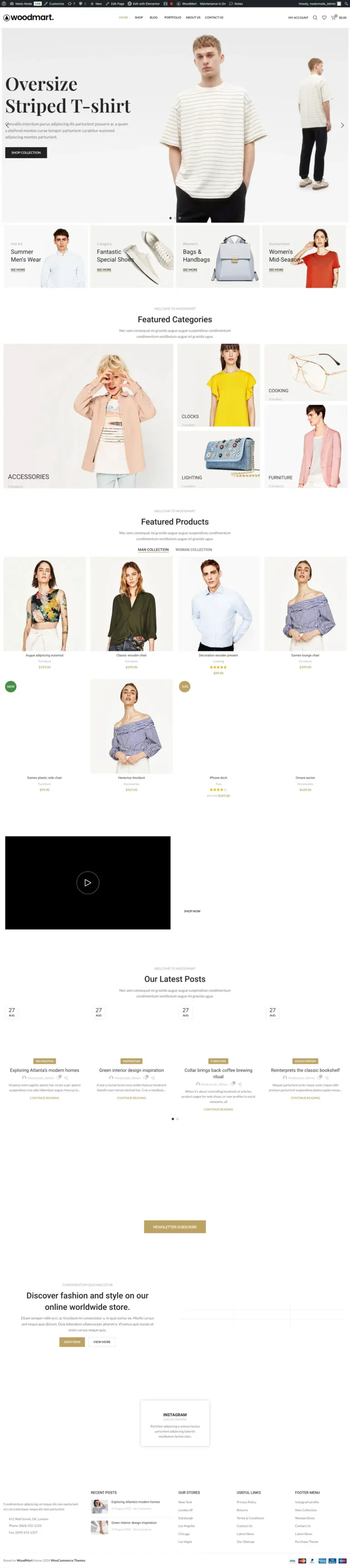 Themedomode website design